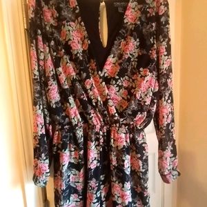 Forever 21 Floral Romper XL